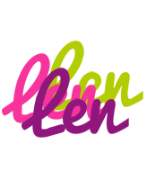 Len flowers logo