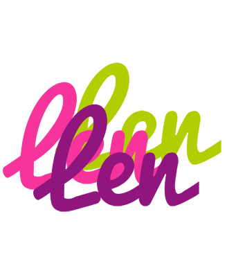 Len flowers logo
