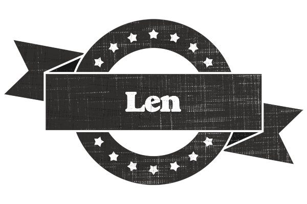 Len grunge logo