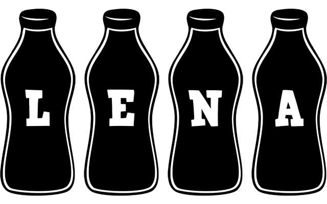 Lena bottle logo