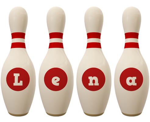 Lena bowling-pin logo