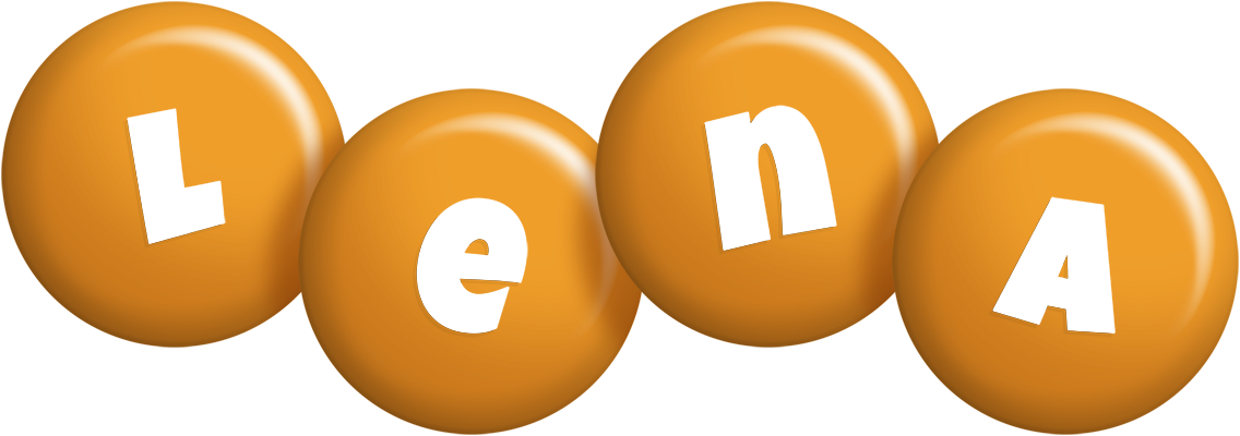 Lena candy-orange logo