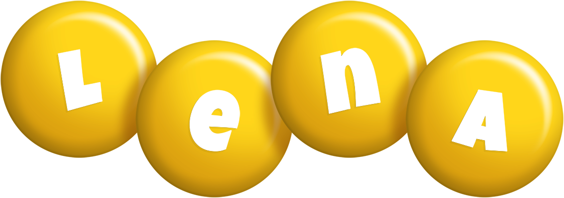 Lena candy-yellow logo