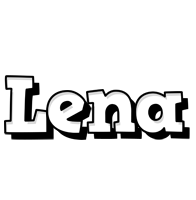 Lena snowing logo