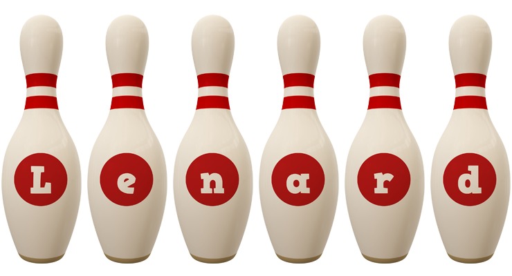 Lenard bowling-pin logo