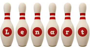 Lenart bowling-pin logo