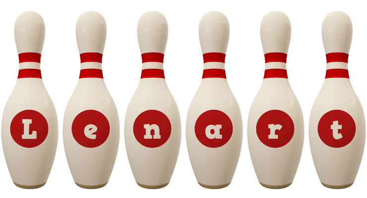 Lenart bowling-pin logo