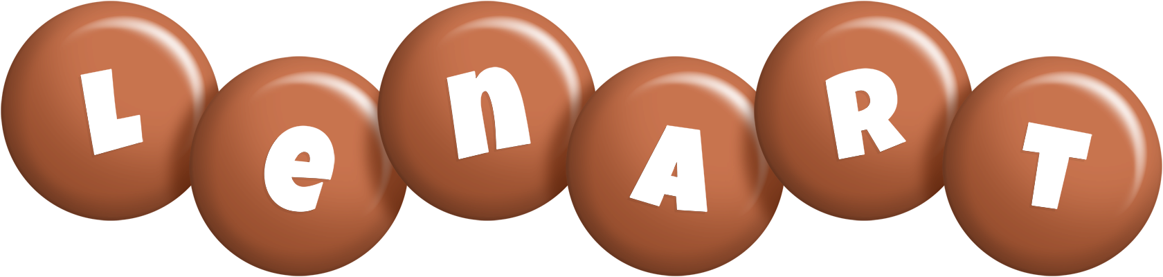 Lenart candy-brown logo