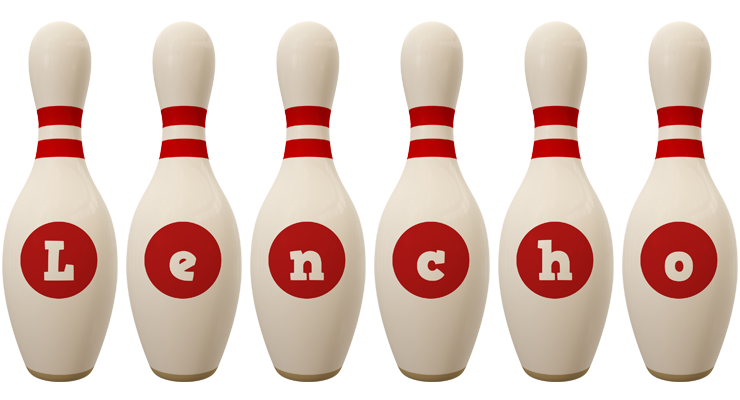 Lencho bowling-pin logo