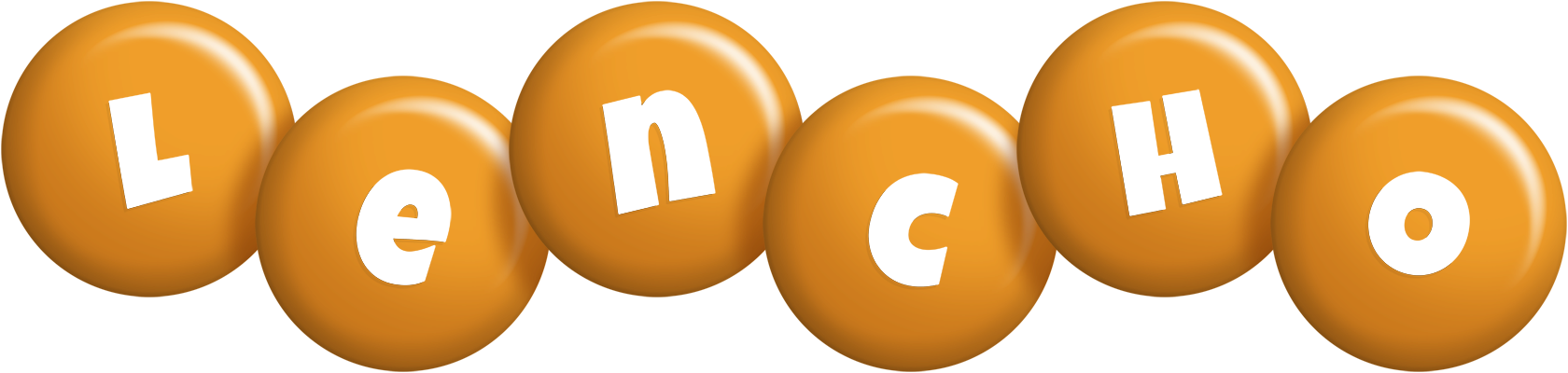 Lencho candy-orange logo