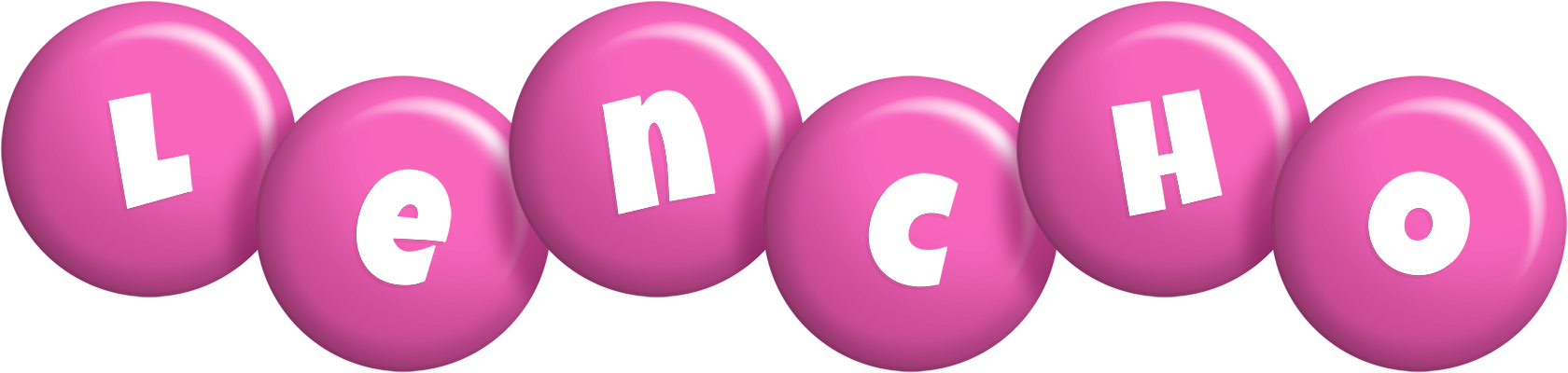 Lencho candy-pink logo