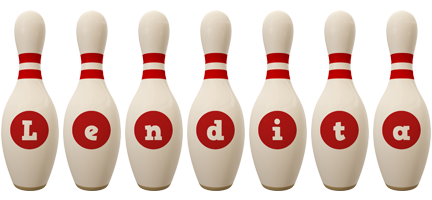 Lendita bowling-pin logo