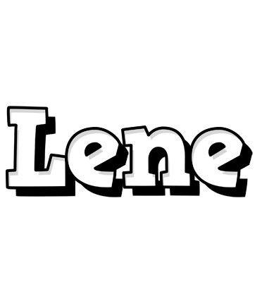 Lene snowing logo