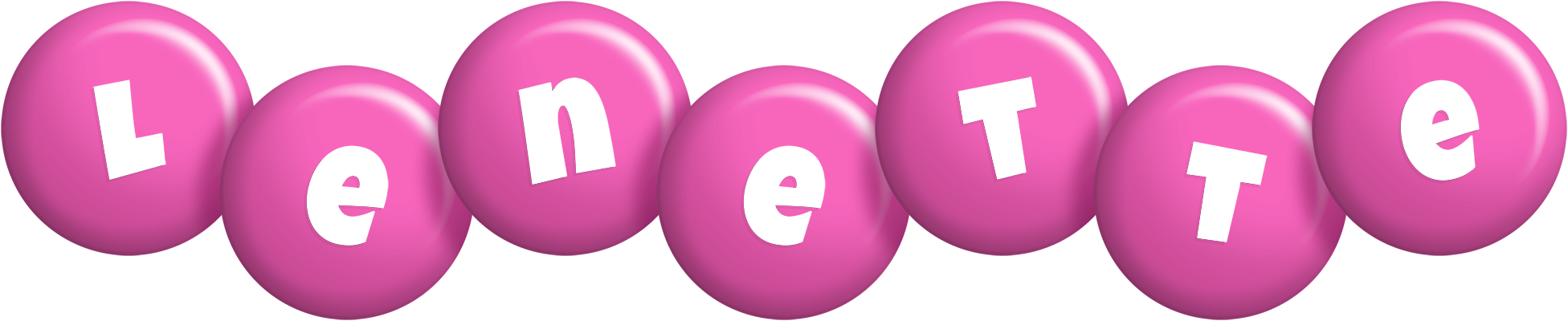 Lenette candy-pink logo