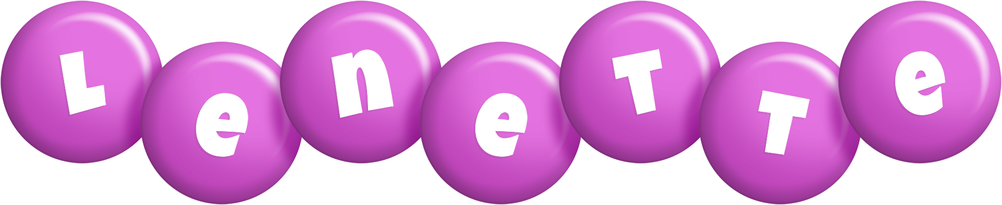 Lenette candy-purple logo