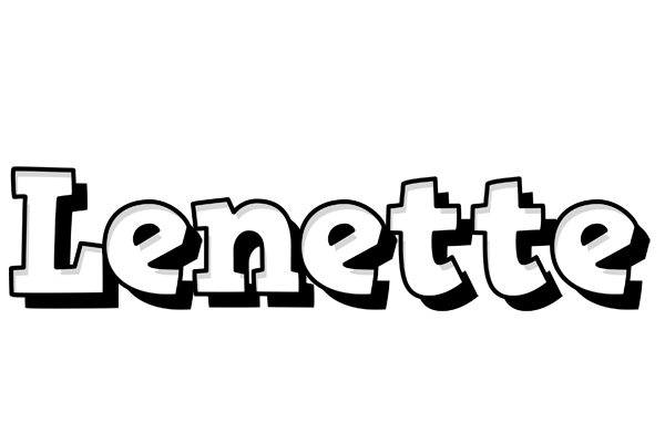 Lenette snowing logo