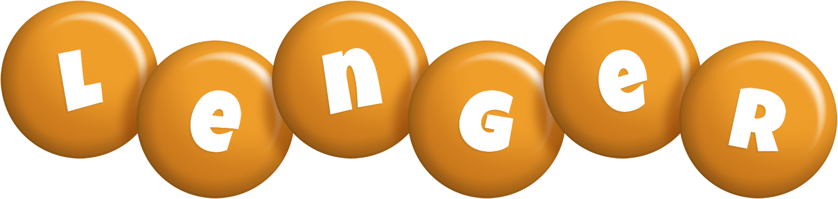 Lenger candy-orange logo