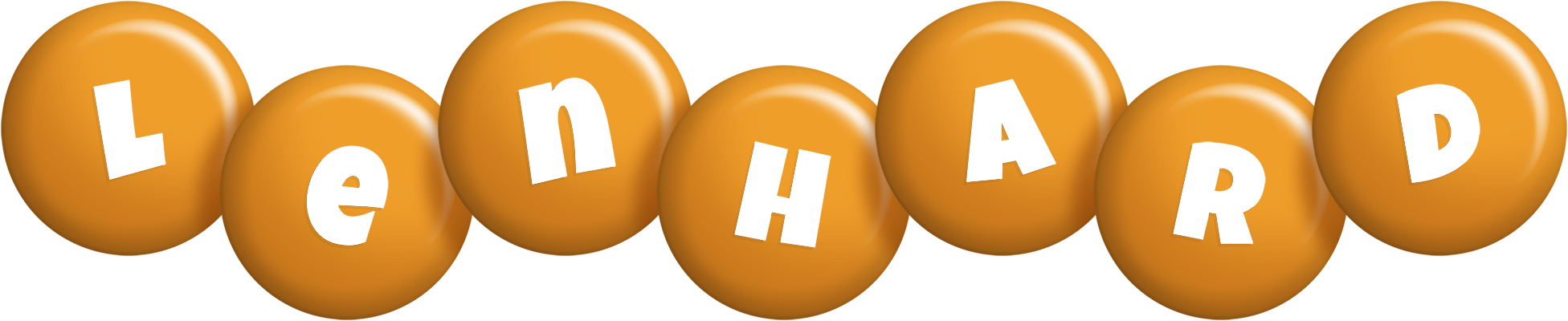 Lenhard candy-orange logo
