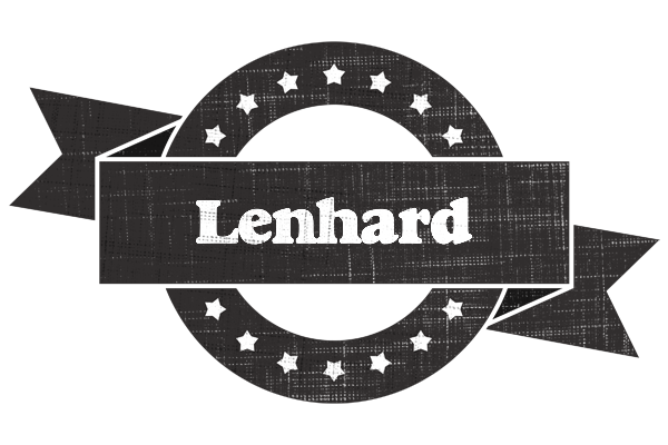 Lenhard grunge logo
