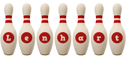 Lenhart bowling-pin logo