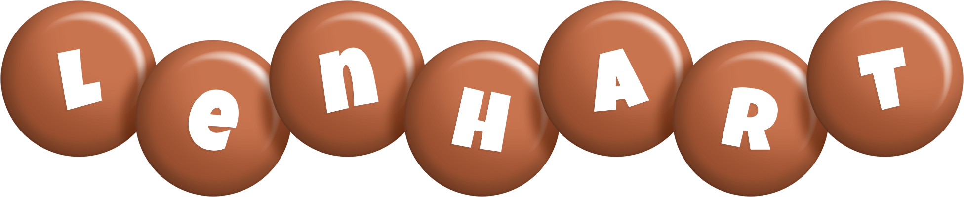 Lenhart candy-brown logo