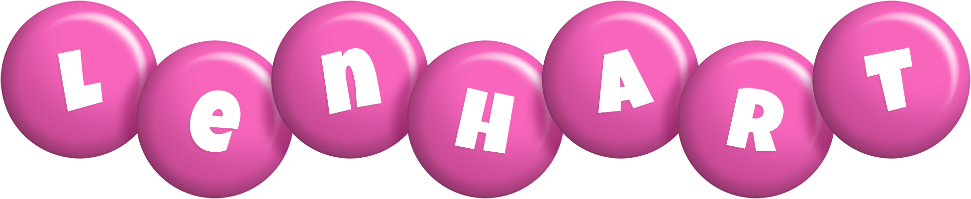 Lenhart candy-pink logo