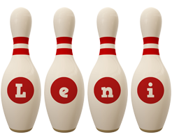Leni bowling-pin logo