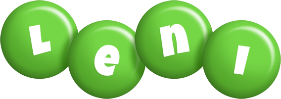 Leni candy-green logo
