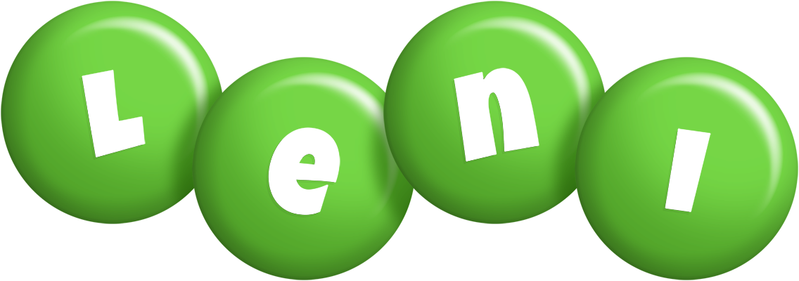 Leni candy-green logo