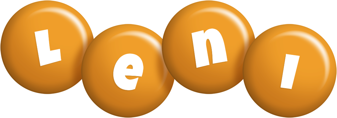 Leni candy-orange logo