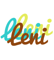 Leni cupcake logo