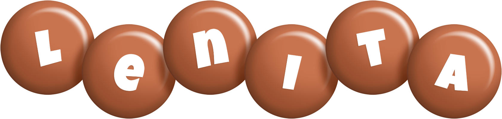 Lenita candy-brown logo