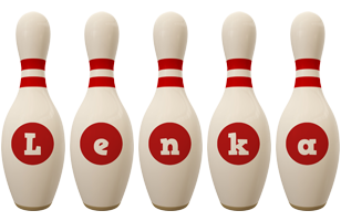 Lenka bowling-pin logo