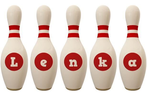 Lenka bowling-pin logo