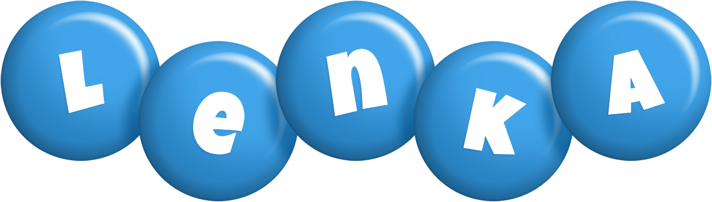 Lenka candy-blue logo