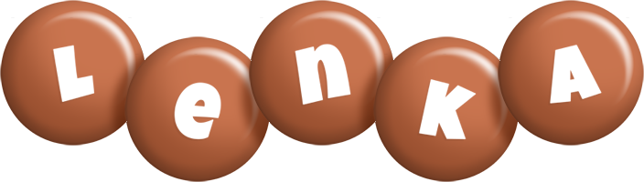 Lenka candy-brown logo