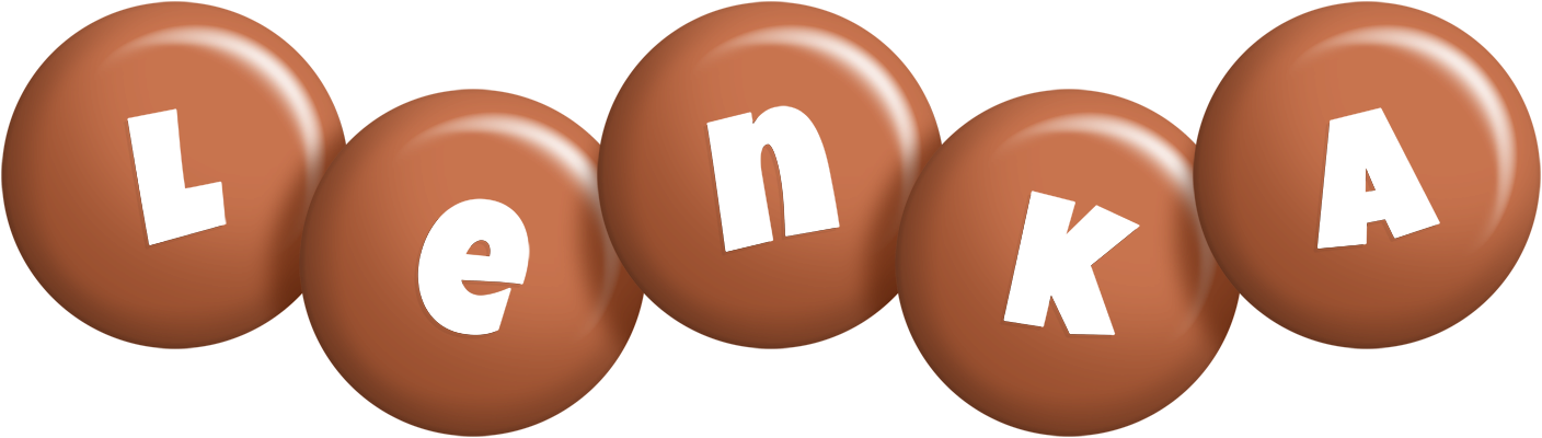 Lenka candy-brown logo