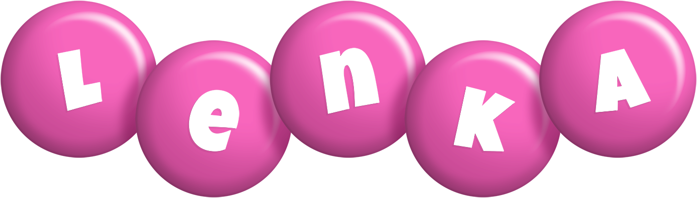 Lenka candy-pink logo