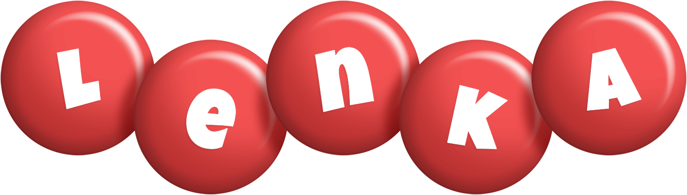 Lenka candy-red logo