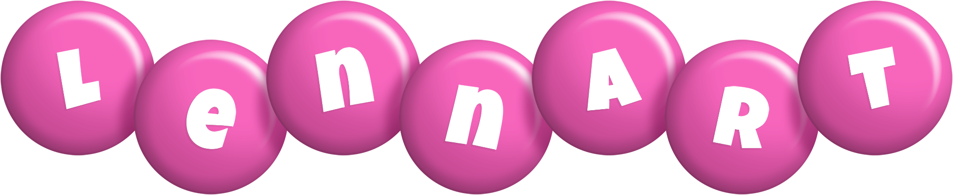 Lennart candy-pink logo