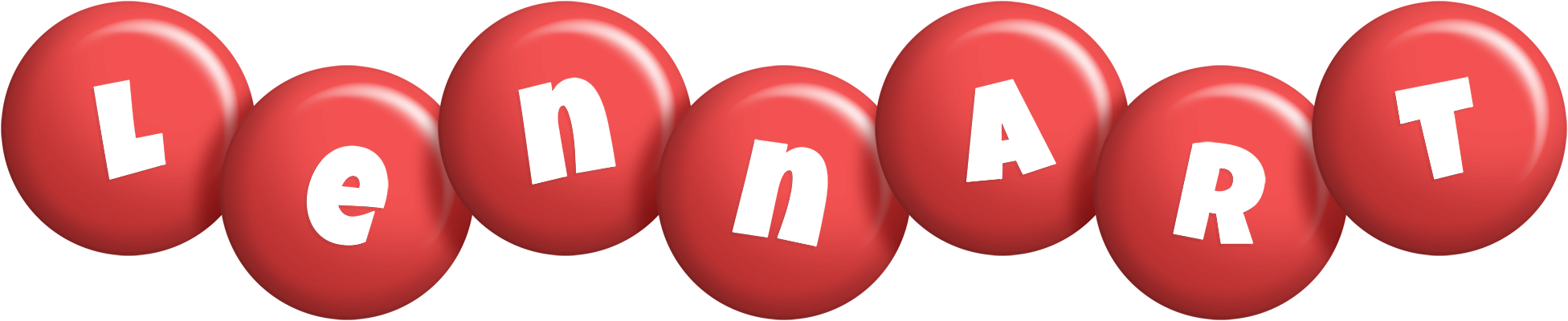 Lennart candy-red logo