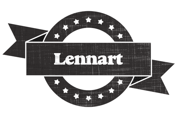 Lennart grunge logo