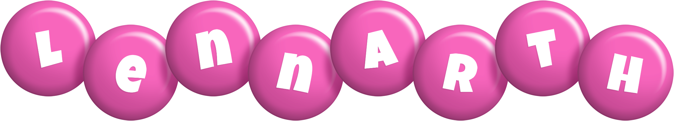 Lennarth candy-pink logo