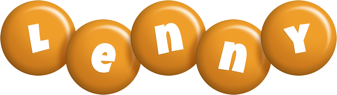 Lenny candy-orange logo