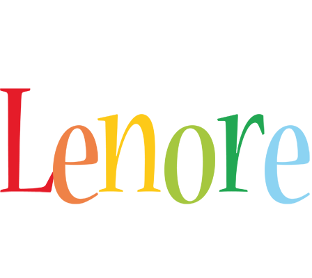 Lenore birthday logo