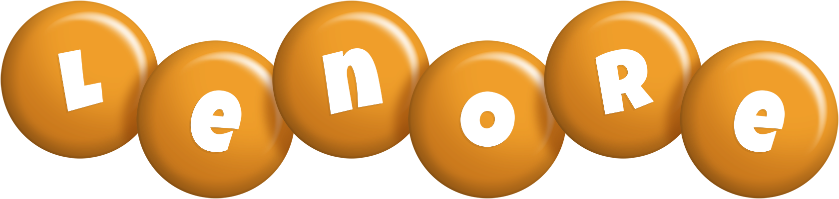 Lenore candy-orange logo