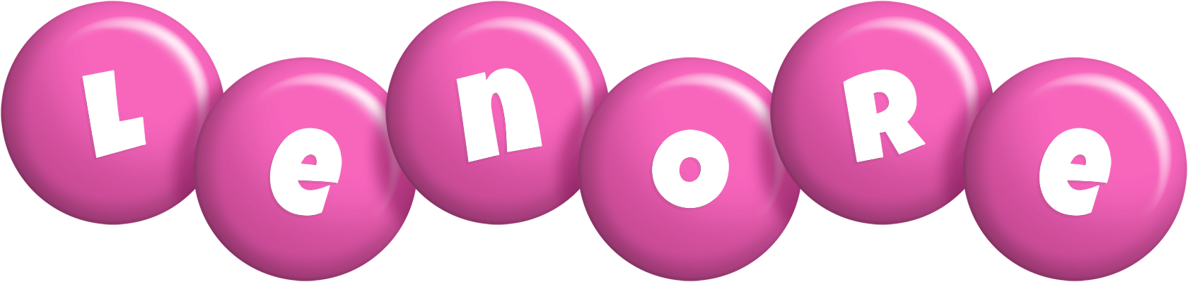 Lenore candy-pink logo