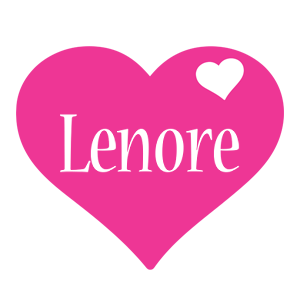 Lenore love-heart logo