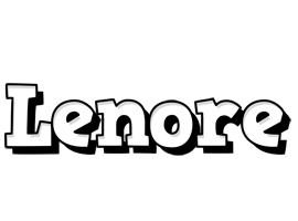 Lenore snowing logo