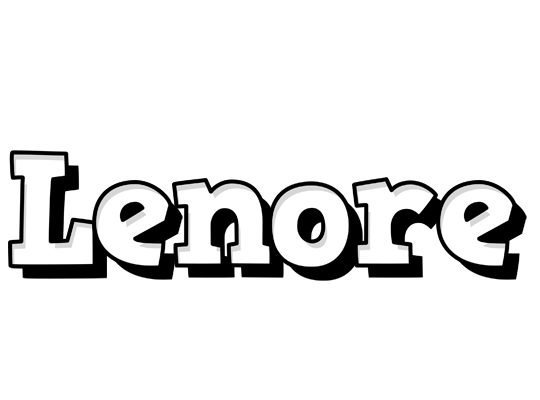 Lenore snowing logo